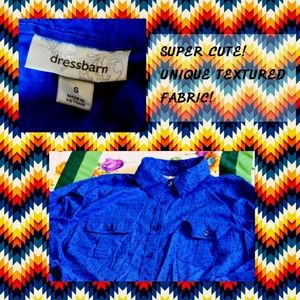 Very Blue Button Up!!